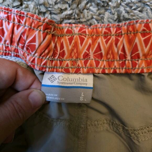 Columbia Shorts Women's L 5L Nylon Pockets Hiking AL4573 - Picture 2 of 7